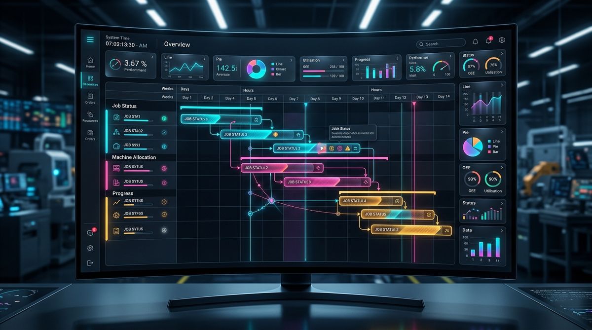 Interactive Gantt Chart on APS software