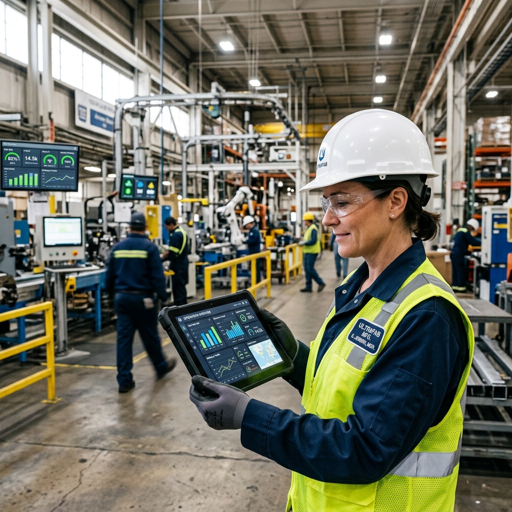 US Factory Manager Using MES Dashboard