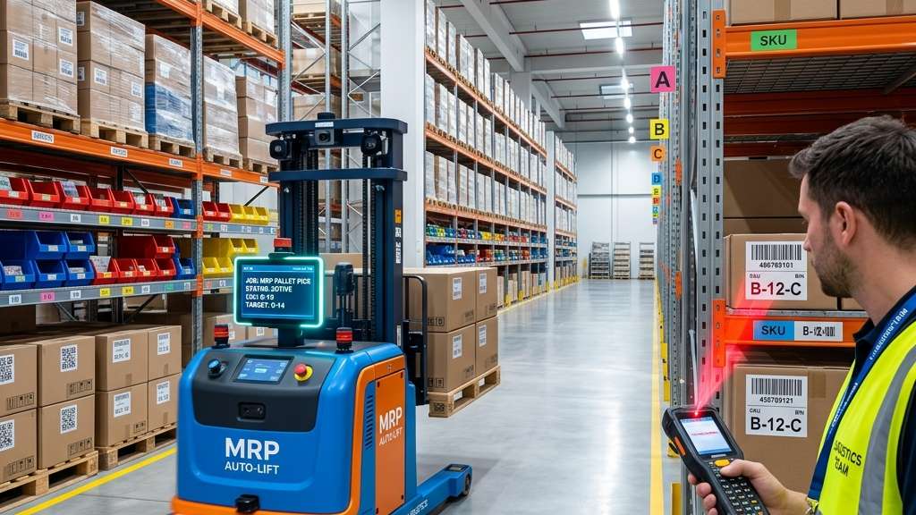 MRP資材計画プロセスと 自動化倉庫